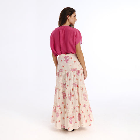 Jaelie pink sea skirt