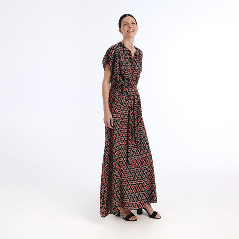 Sora black mirza skirt