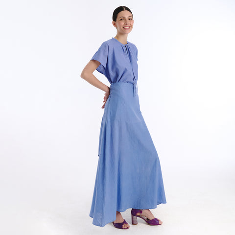 Ivy purple plains blouse