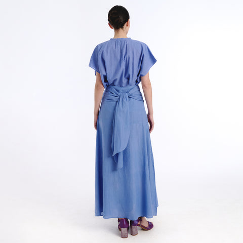 Ivy purple plains blouse