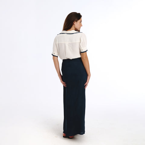 Jada white plains blouse