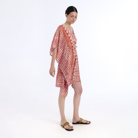 Juna pink batik kaftan