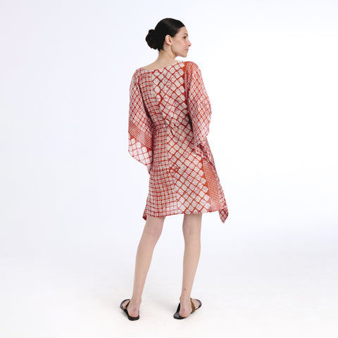 Juna pink batik kaftan