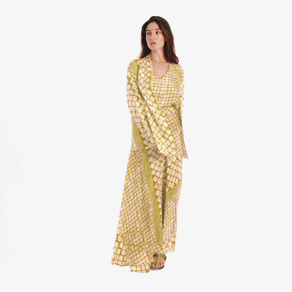 Sira Yellow batik shrug