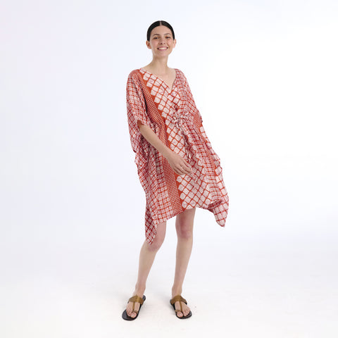 Juna pink batik kaftan