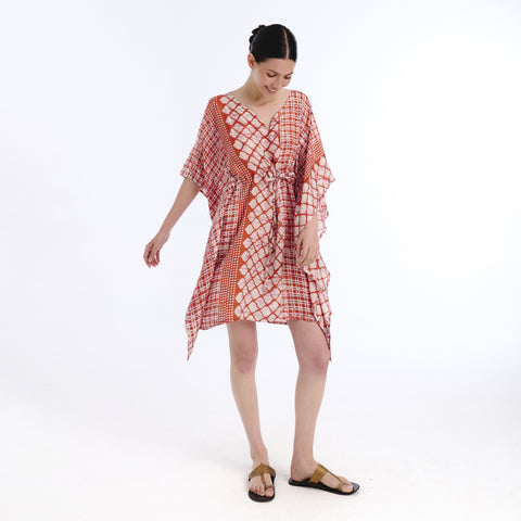 Juna pink batik kaftan