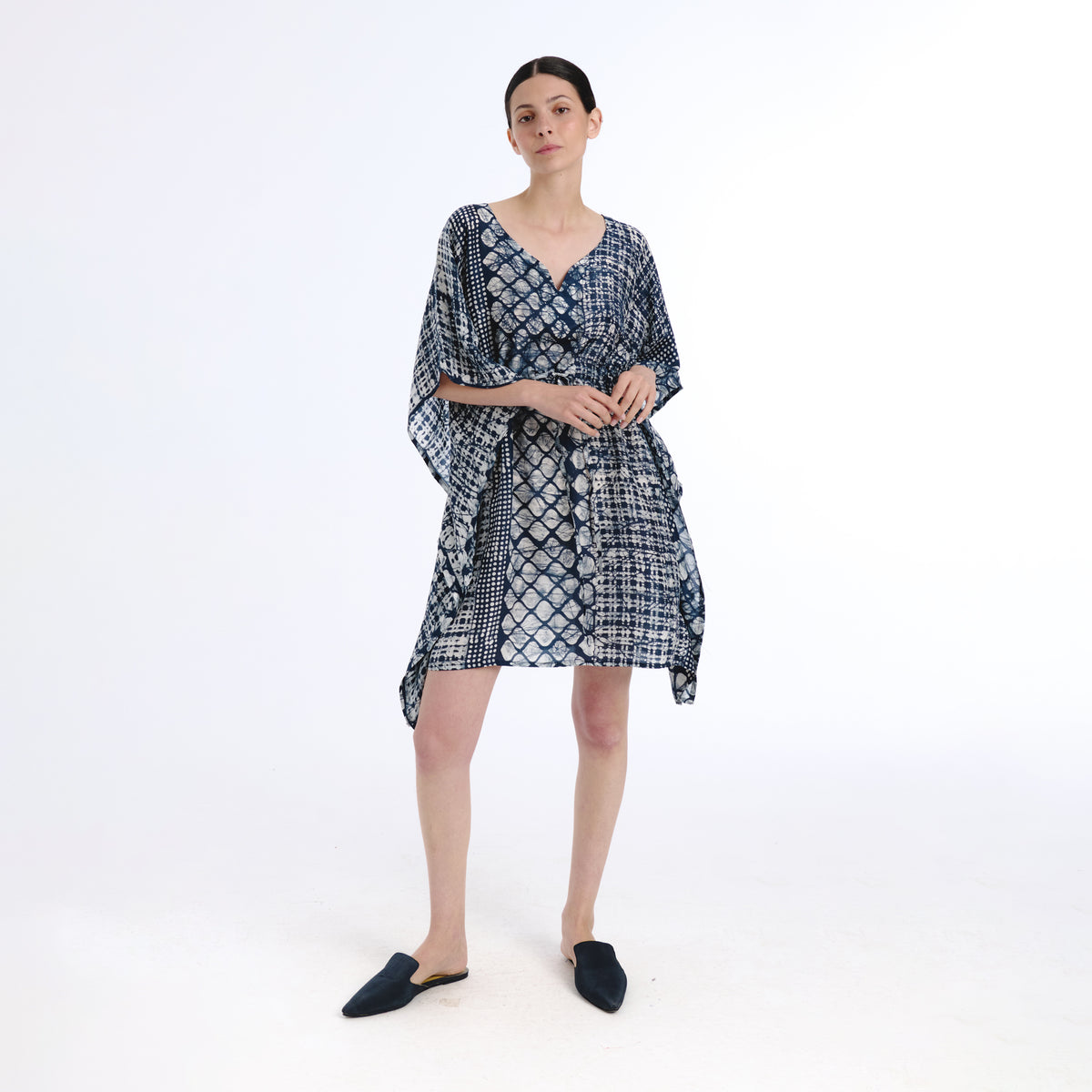 Juna blue batik kaftan