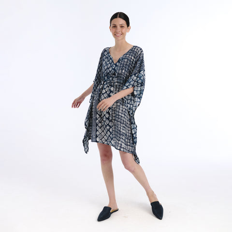 Juna blue batik kaftan