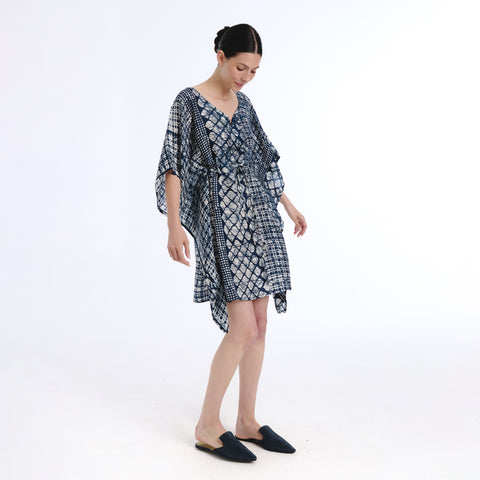 Juna blue batik kaftan