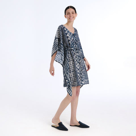 Juna blue batik kaftan