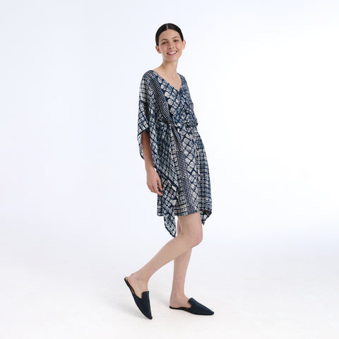 Juna blue batik kaftan