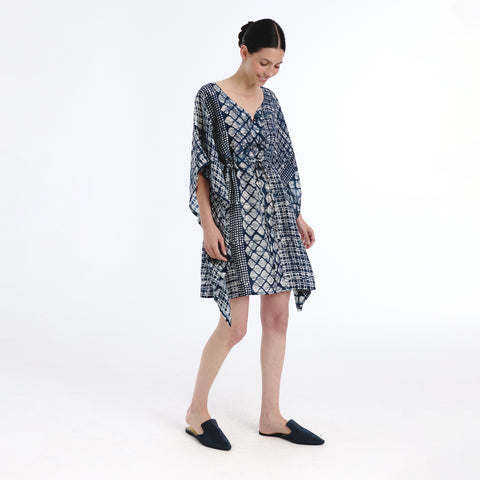 Juna blue batik kaftan