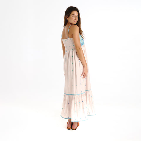 Junira blue islip dress