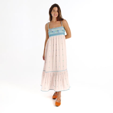 Junira blue islip dress