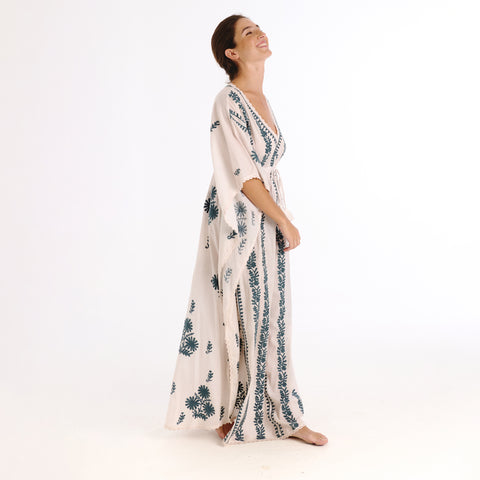 Kaelis grey lucknow kaftan