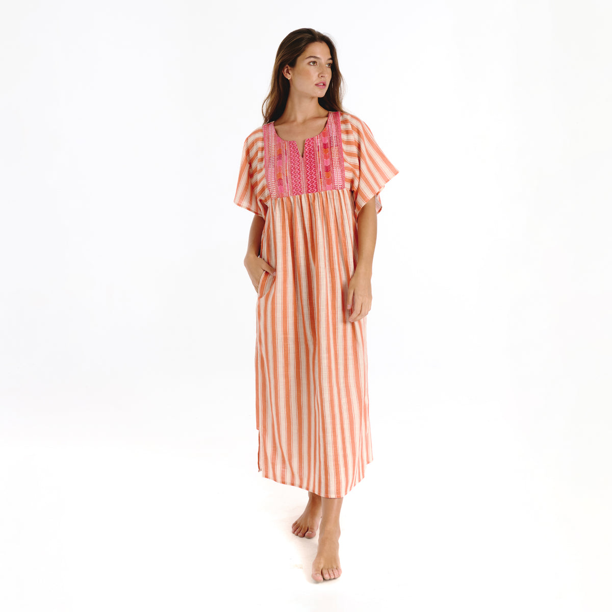 Kobo orange hamptons Dress