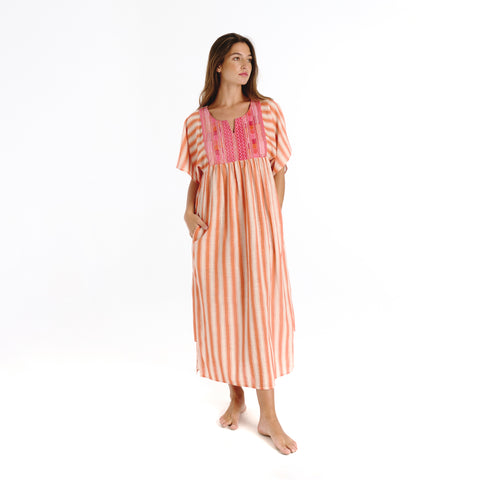 Kobo orange hamptons Dress