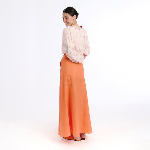 Sora orange plains skirt
