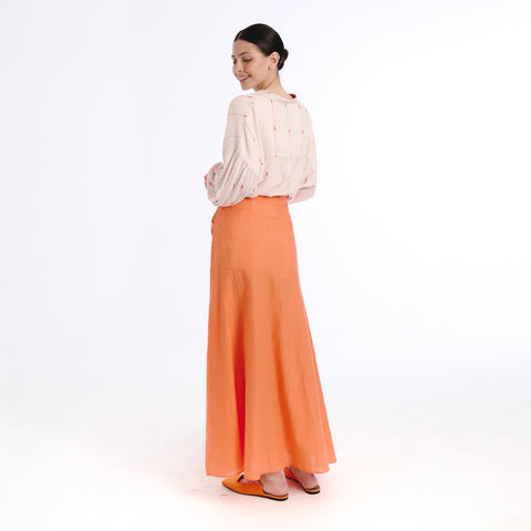 Laza pink islip blouse