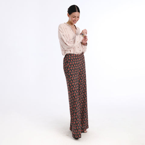 Laza brown islip blouse