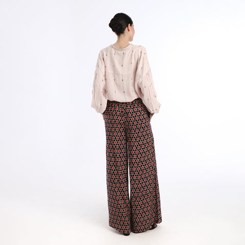 Laza brown islip blouse