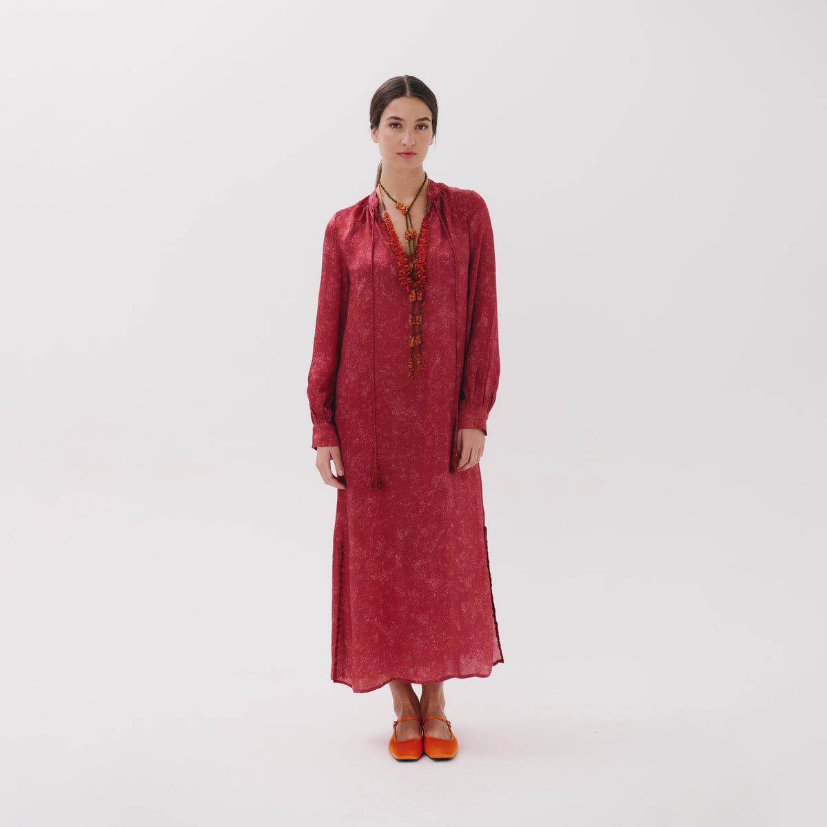 Lisboa red blur dress