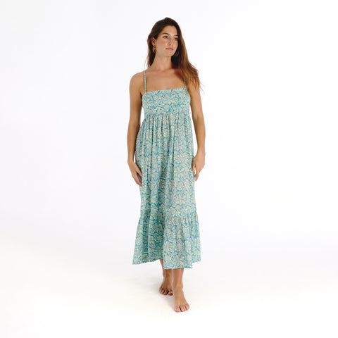 Lola blue old flower dress