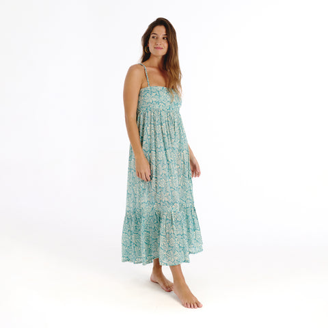 Lola blue old flower dress