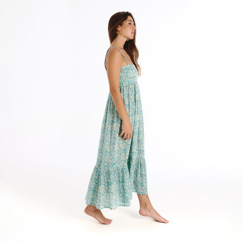 Lola blue old flower dress
