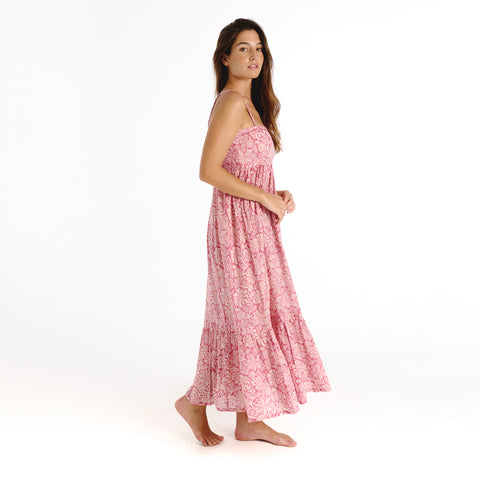 Lola pink old flower dress
