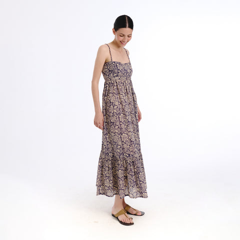 Lola brown old flower dress