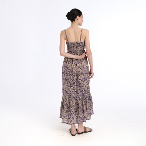 Lola brown old flower dress