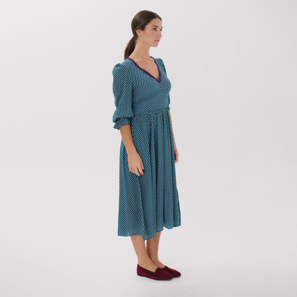 London blue pop dress