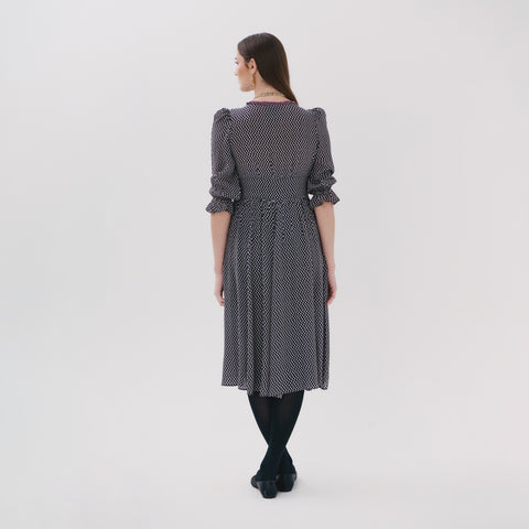 London grey pop dress