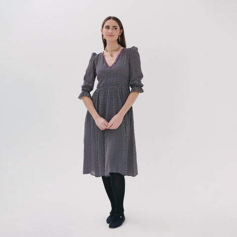 London grey pop dress