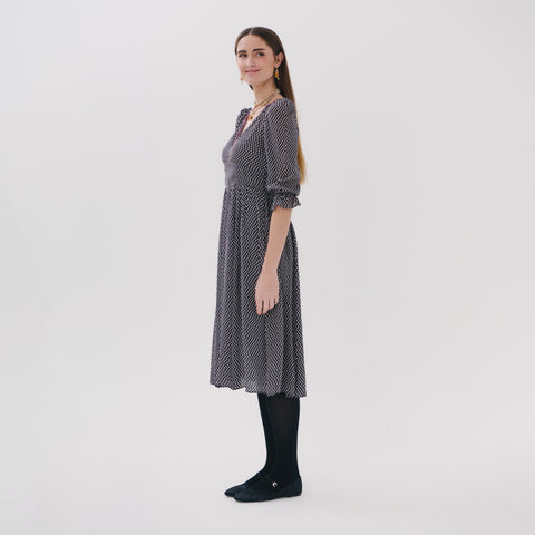 London grey pop dress