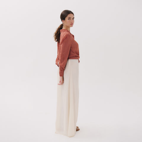 Lotus orange pop blouse