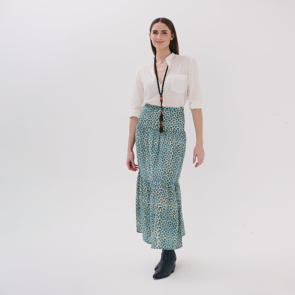 Priya blue zocalo skirt