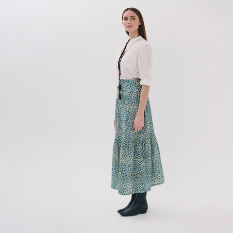 Priya blue zocalo skirt