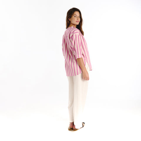 Luno pink hamptons blouse