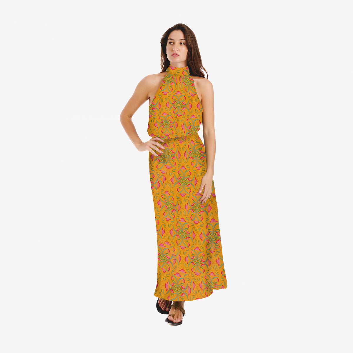 Mica yellow blanche flower top