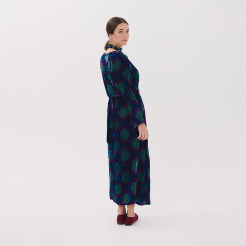Mafalda blue medallion dress
