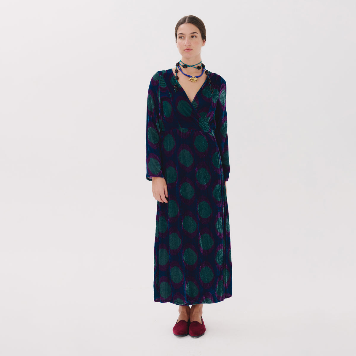 Mafalda blue medallion dress
