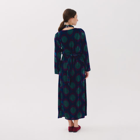 Mafalda blue medallion dress