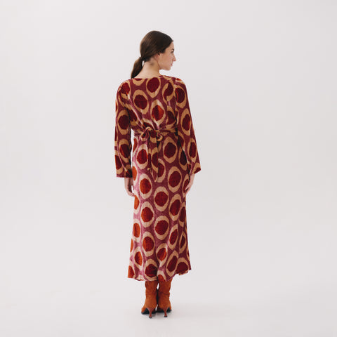 Mafalda red medallion dress