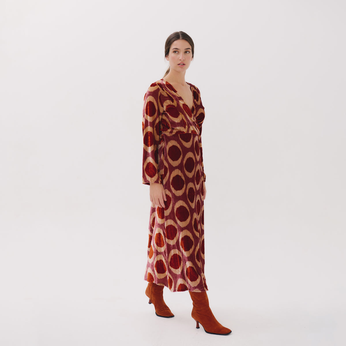 Mafalda red medallion dress