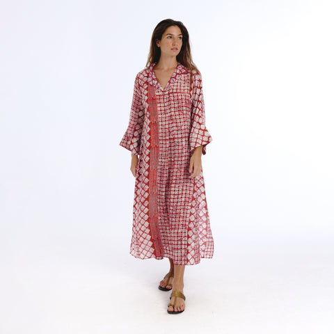 Maia pink batik kurta
