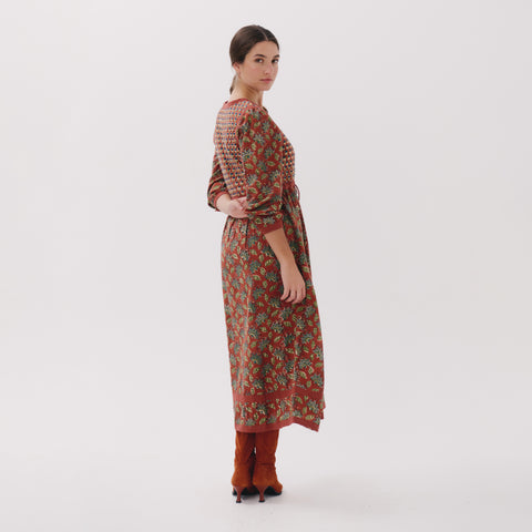 Manuar brown queen dress