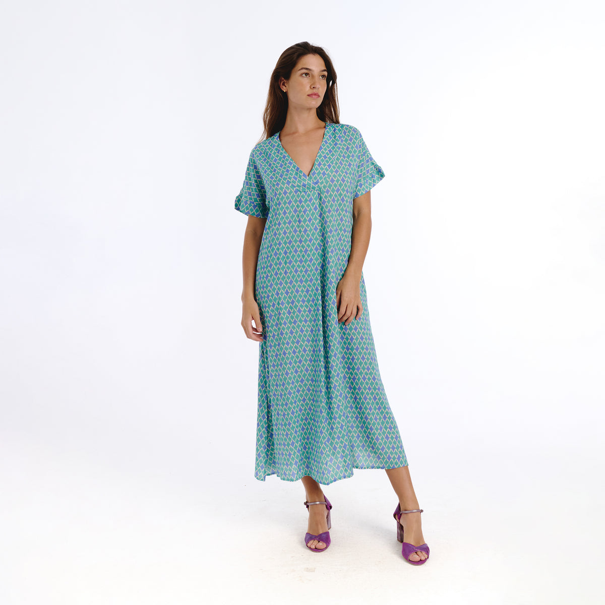Marina blue mirza dress
