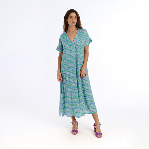 Marina blue mirza dress